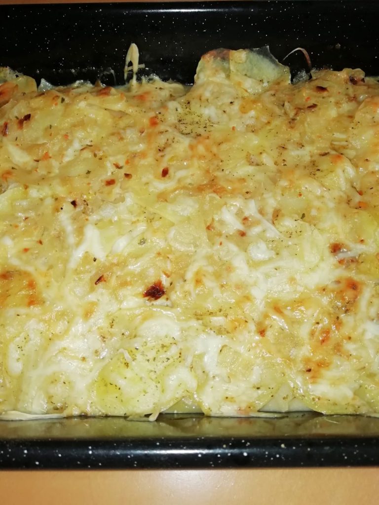 Kartoffelgratin mit Steckrübe